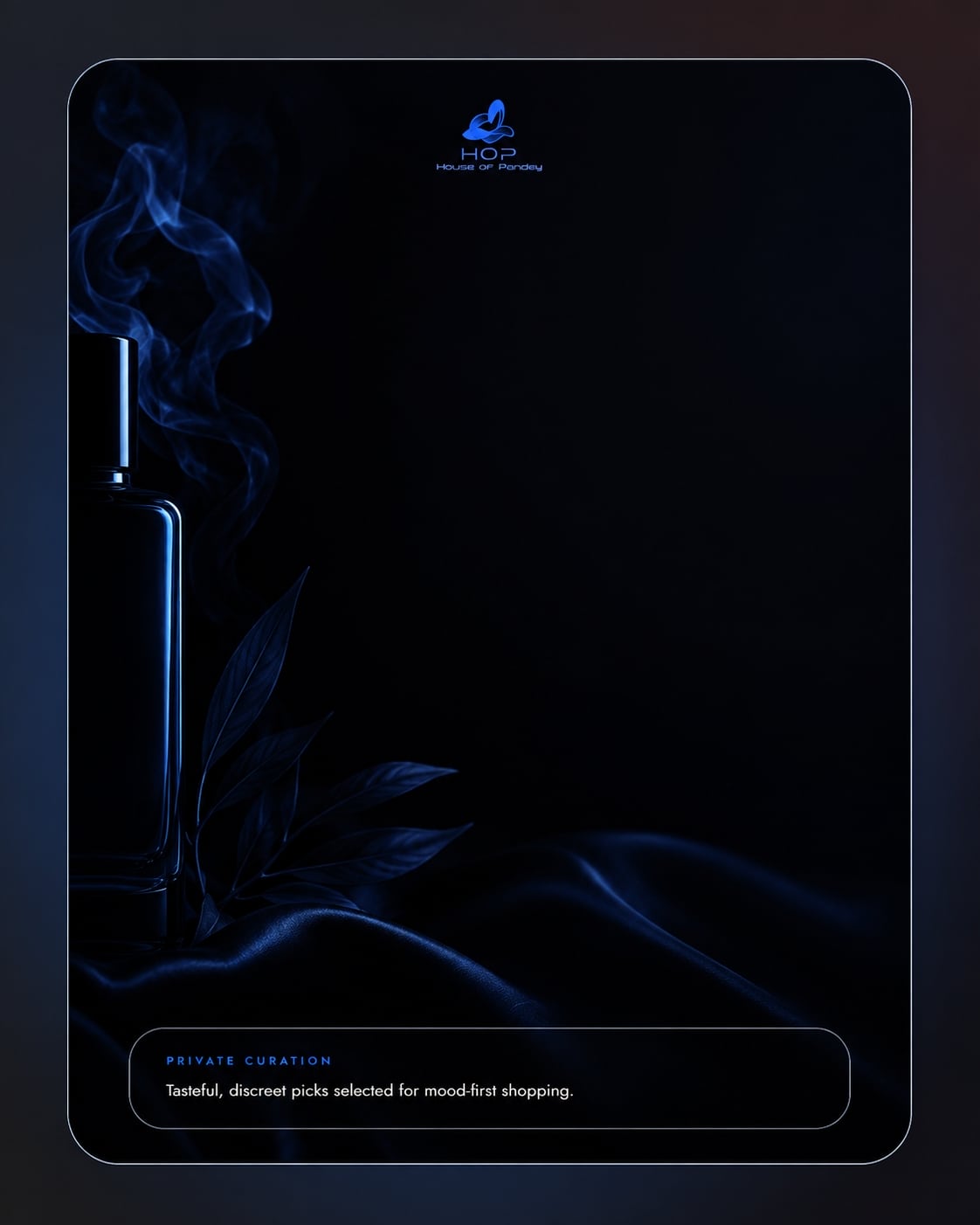 Dark premium men's wellness collection visual